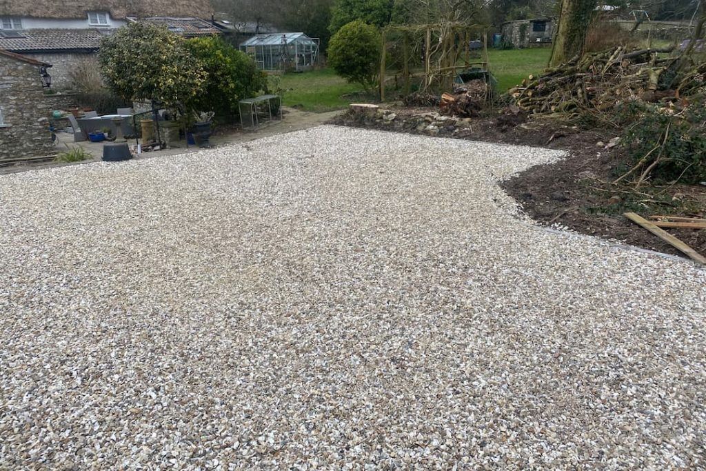 Gravel driveway